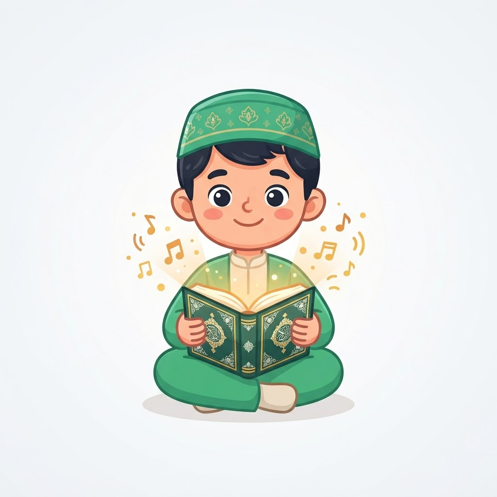 Karakter 2D modul Tajwid